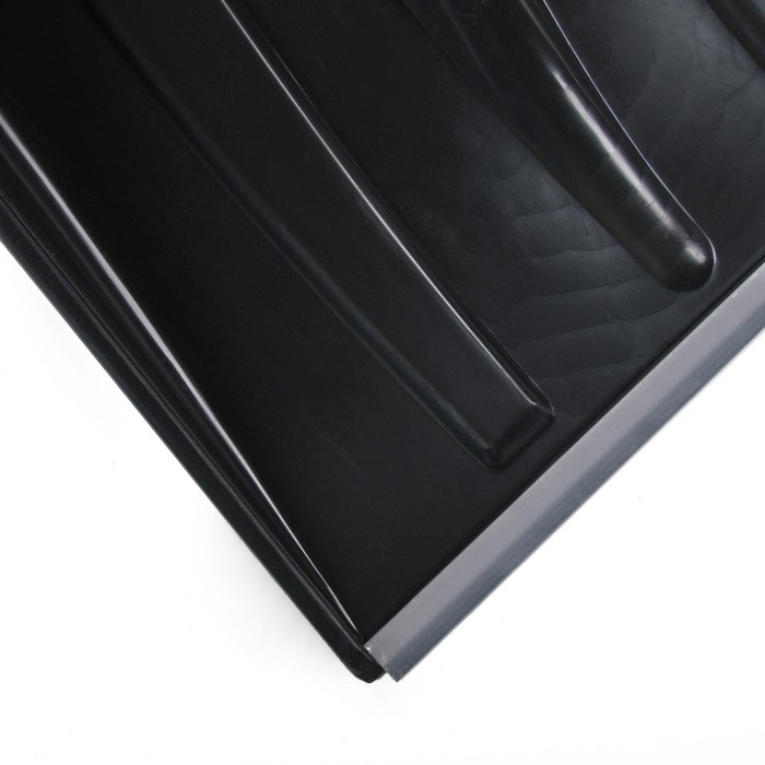 Лопата для уборки снега, автомобильная, пластиковый ковш 380 × 370 мм, алюминиевая планка, алюминиевый черенок, с ручкой Лопата для уборки снега, автомобильная, пластиковый ковш 380 × 370 мм, алюминиевая планка, алюминиевый черенок, с ручкой