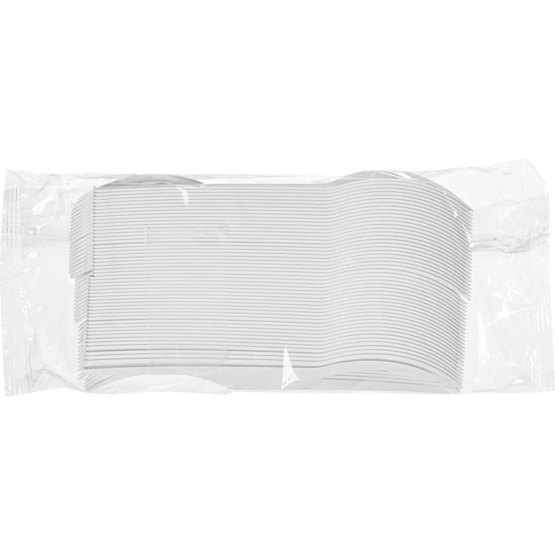 Вилка одноразовая 165мм, белая, КОМУС ПС 100шт/уп