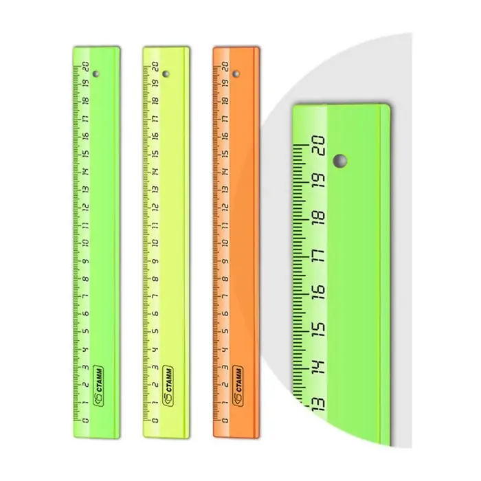 Линейка 20 см Стамм «Neon Cristal» 4 цвета, пластиковая, прозрачная, неоновые цвета, микс (цена за 1 шт.) Линейка 20 см Стамм «Neon Cristal» 4 цвета, пластиковая, прозрачная, неоновые цвета, микс (цена за 1 шт.)