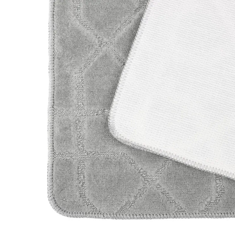 Набор ковриков для ванной и туалета тм VETTA Геометрия, 50x80см + 50x40см, полиэстер, 3 цвета