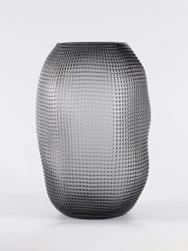 Ваза для цветов &laquo;Аллесио&raquo;, 30&times;20 см, стекло, чёрная