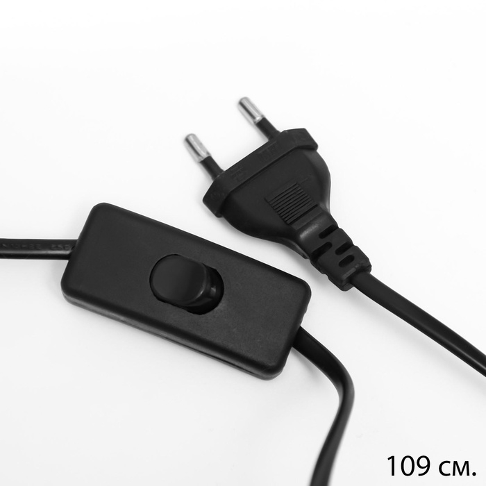 Лампа настольная Лампа настольная "Клаудия" 1х40Вт Е27 1х5Вт LED черный/прозрачный 21х21х34см