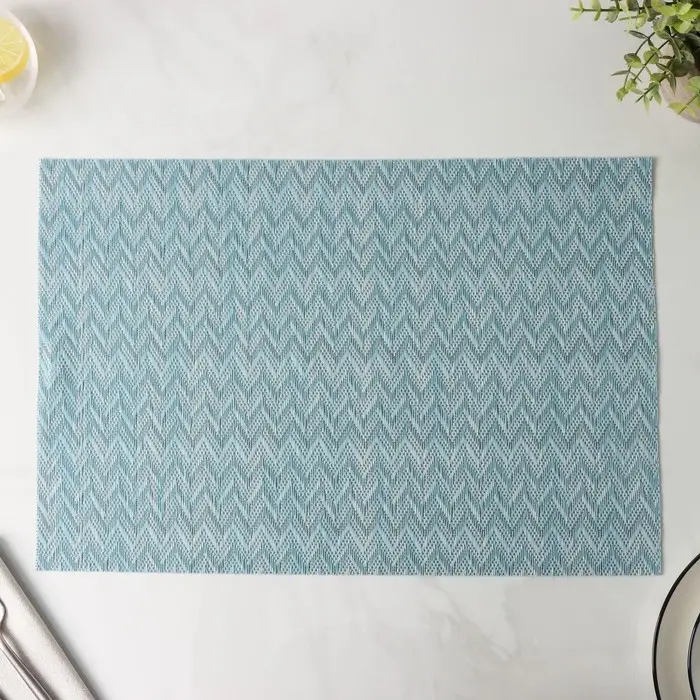 Салфетки сервировочные на стол Доляна, 4 шт., 45&times;30 см, голубые