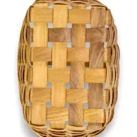 Корзина плетеная 22 х 15,5 х 12 см ручка h=13 см секвойя Корзина плетеная 22 х 15,5 х 12 см ручка h=13 см секвойя