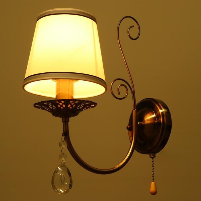 Бра Бра "Глория" 1х40Вт E14 бронза 20х15х35 см.