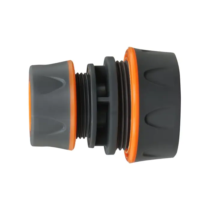Муфта переходная, для шлангов 1/2" (12 мм) и 3/4" (19 мм), цанговое соединение, прорезиненный пластик, Greengo