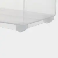 Контейнер для хранения на колёсиках, 10 л, 46.2&times;16.2&times;27.2 см, с ручкой, пластик, прозрачный