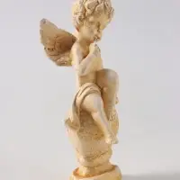 Фигурка гипс &laquo;Ангел на шаре&raquo;, позолота, 11&times;5&times;5 см