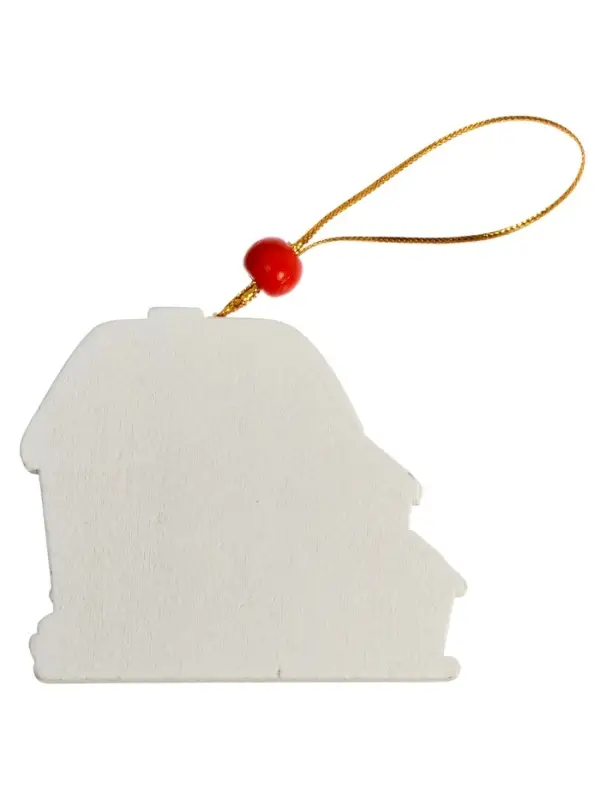 Елочная игрушка деревянная Лесная мастерская &laquo;Дом пряник&raquo;, 0.5&times;7&times;7 см