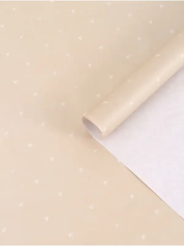 Бумага упаковочная крафт &laquo;Сердца&raquo;, 70&times;100 см