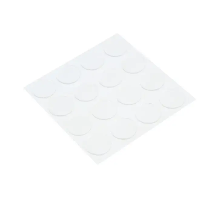 Двусторонние самоклеящиеся держатели ТУНДРА, d=15.25 мм, прозрачные, 16 шт.