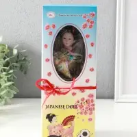 Кукла коллекционная &laquo;Японка в цветочном кимоно с бабочкой на руке&raquo;, 25&times;9.5&times;9.5 см