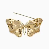 Брошь "Бабочка", глянцевая, цвет синий в золоте