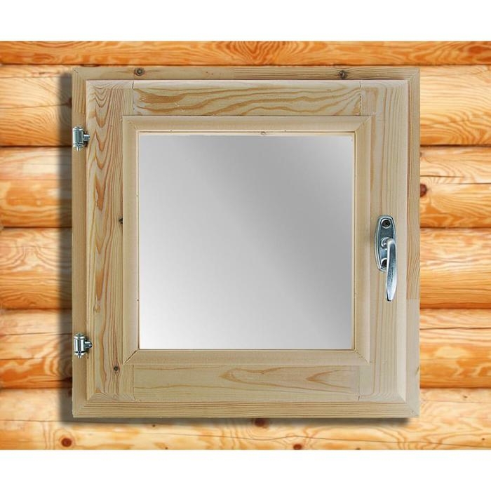 Окно, 40×40см, двойное стекло, из хвои Окно, 40×40см, двойное стекло, из хвои