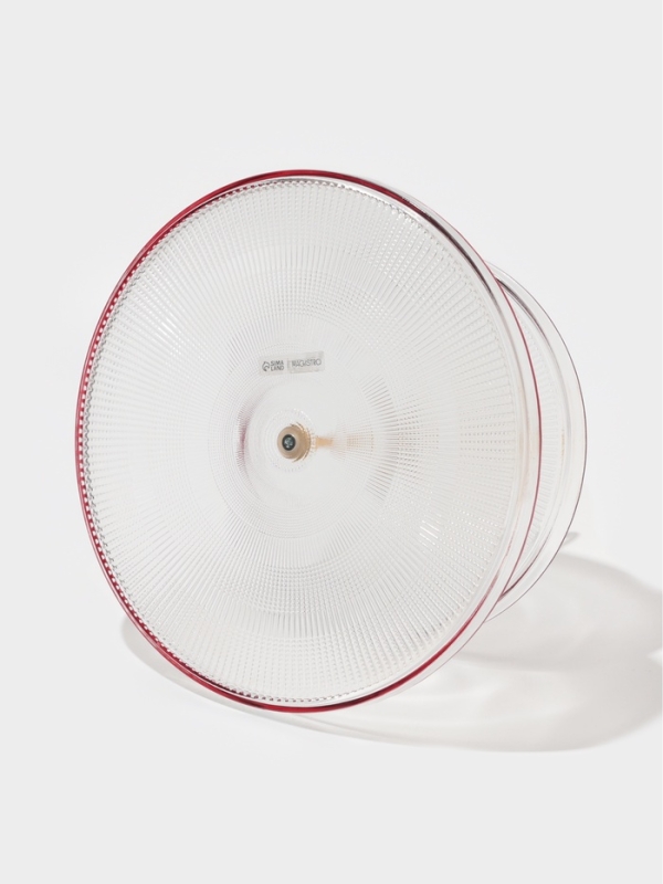 Блюдо 2-х ярусное сервировочное "Radiant" 21х28 см, цвет прозрачный