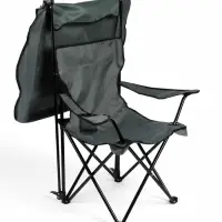 Кресло туристическое, 50 х 50 х 80 см, с козырьком, зелёный