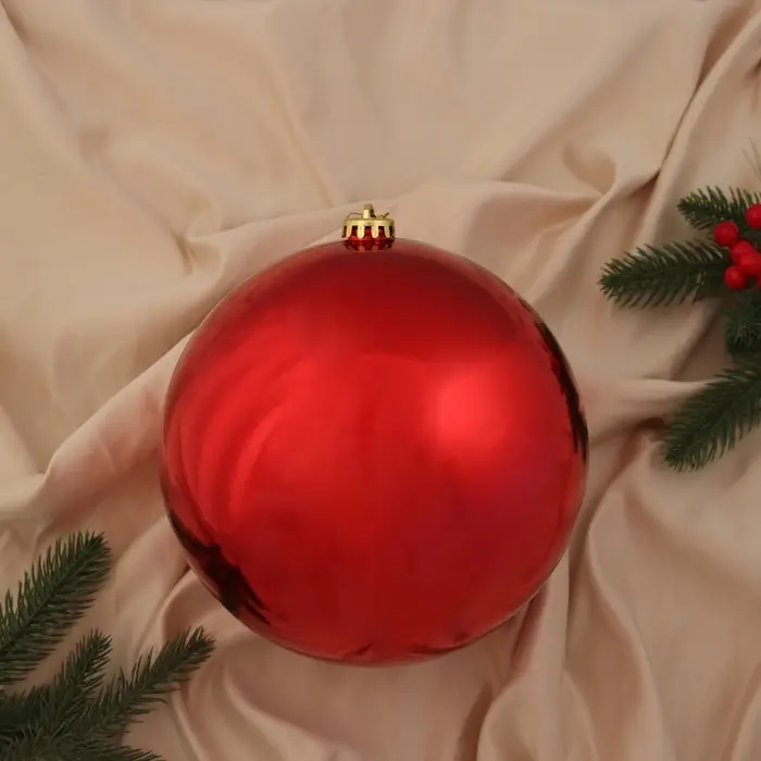 Шар пластик d-20 см Шар пластик d-20 см "Гигант классика" красный