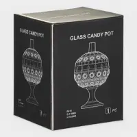 Сахарница, h=16.5 см, на ножке, стекло