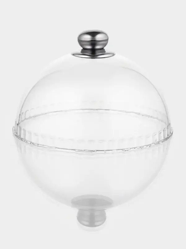 Блюдо с крышкой Доляна &laquo;Эстет&raquo;, d=23.5 см, бамбук, пластик