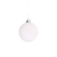 Ёлочные игрушки &laquo;Изабель&raquo; грани, шары новогодние, d=6 см, набор 24 шт., белый/сиреневый