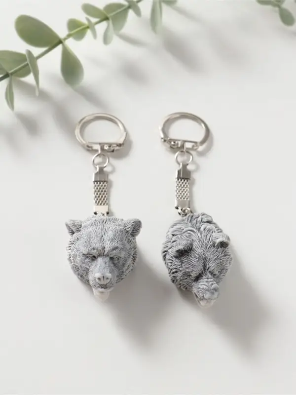 Брелок "Голова медведя" (3 вида), 5,5см