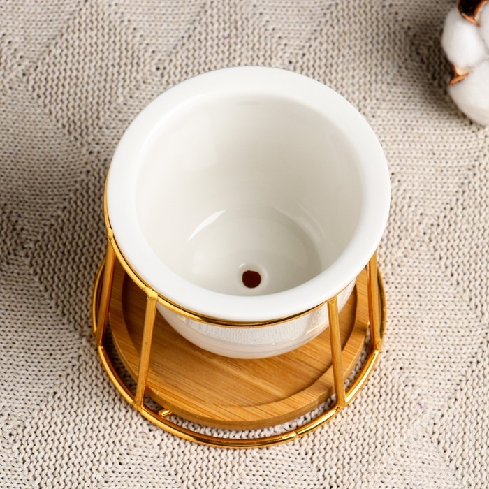 Горшок на подставке  Горшок на подставке "Сосуд" 11х10см