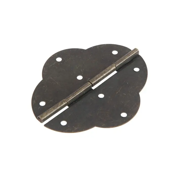 Петля железная, 90&times;78&times;0.6 мм, цвет бронза, 50 шт.