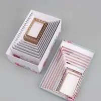 Набор коробок прямоугольных 10 в 1 &laquo;Цветочный&raquo;, 30&times;19&times;11 - 12&times;6.5&times;4 см