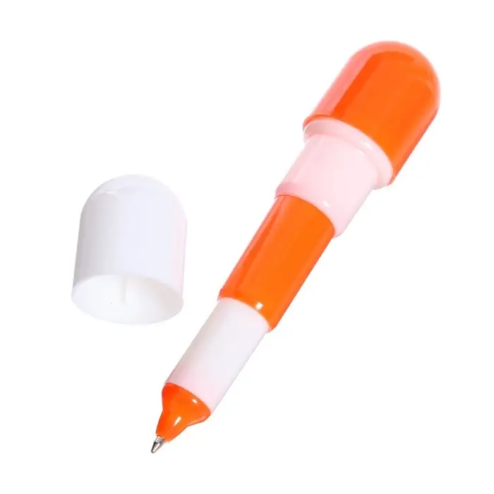 Ручка-прикол &laquo;Капсула раздвижная&raquo;, синий стержень, шариковая, МИКС