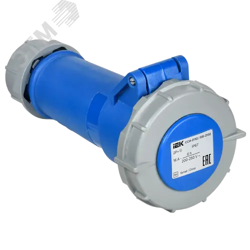 Розетка переносная ССИ-2132 16А 6ч 220В 2P+PE IP67 IEK