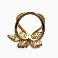 Кольцо для платка "Цветок Лилии", цвет белый в золоте