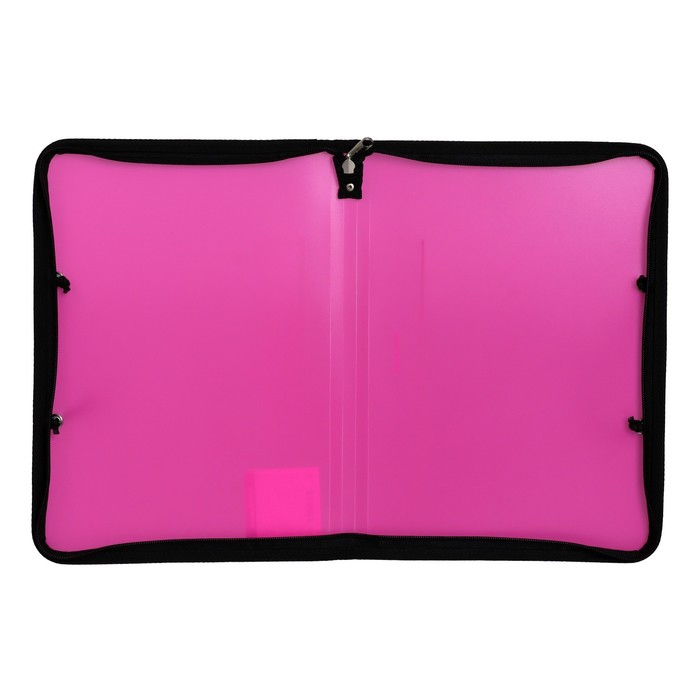 Папка с ручками А4, 327 х 228 х 30 мм, ErichKrause Папка с ручками А4, 327 х 228 х 30 мм, ErichKrause "Matt Neon", 600 мкм, молния вокруг, микс