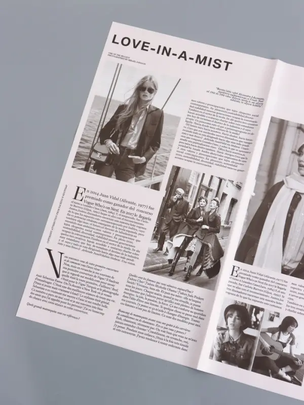 Пленка флористическая "Газета моды" 65мкм, св. розовая, 50х57 &plusmn;1см