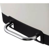 Ведро мусорное с педалью и доводчиком Luscan 6л,бежевое,прямоуг,металл