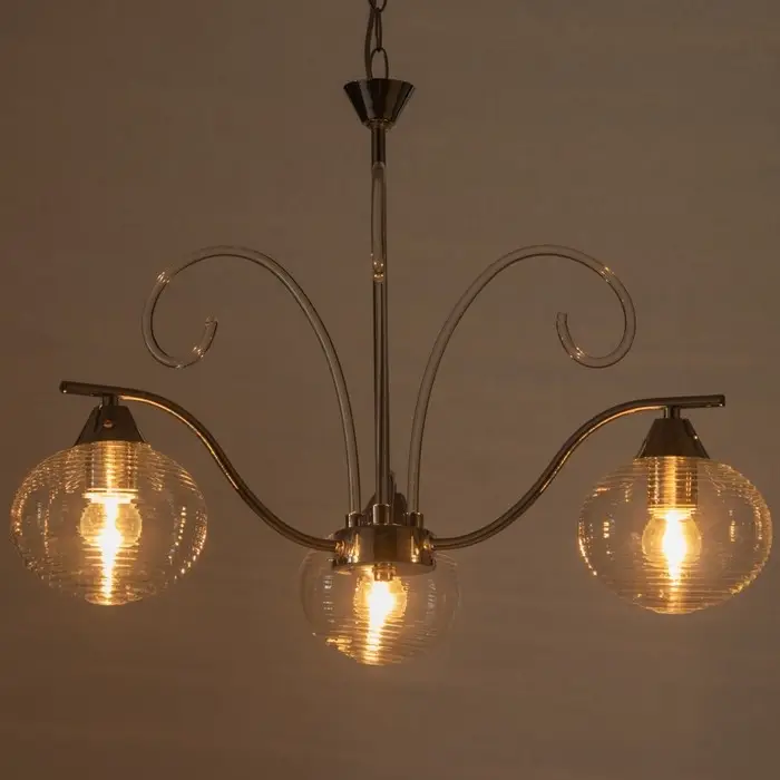 Люстра &laquo;Харми&raquo; 3хE27 40 Вт серебро 58&times;58&times;41 см BayerLux