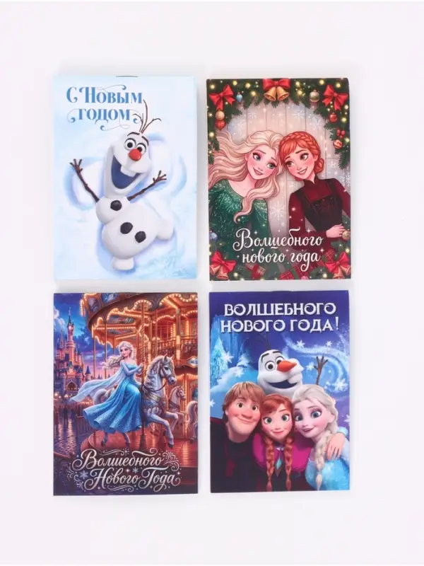 Блокнот А7, на скрепке, 16 листов, в клетку &laquo;Сестры&raquo; МИКС