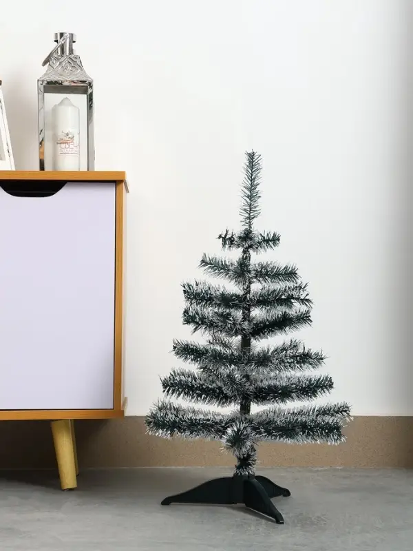 Искусственная ёлка с инеем &laquo;Зимнее волшебство. Радуга&raquo;, 60 см, 60 ПВХ веток отгибаются