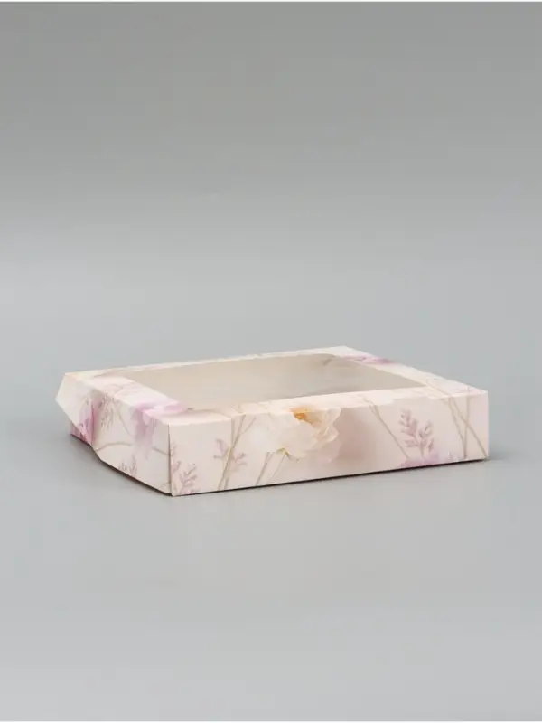 Коробка подарочная складная &laquo;С уважением и благодарностью&raquo;, 20&times;20&times;4 см, с окном