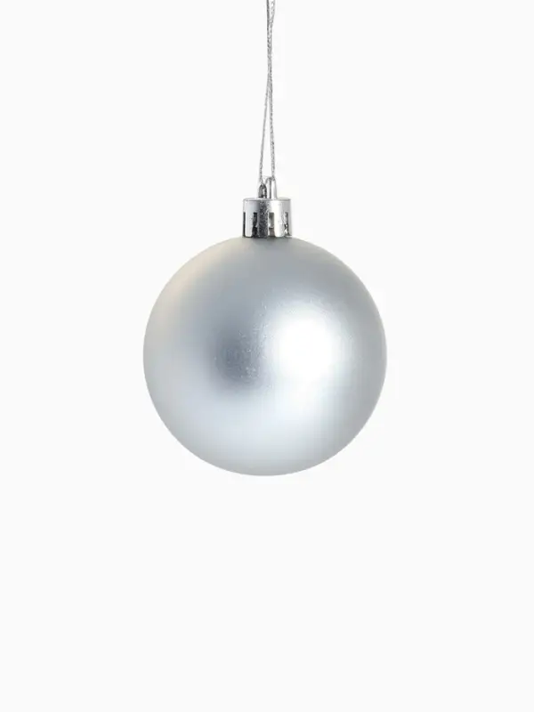 Ёлочные игрушки &laquo;Авива&raquo;, шары новогодние, d=6 см, набор 9 шт., серебро