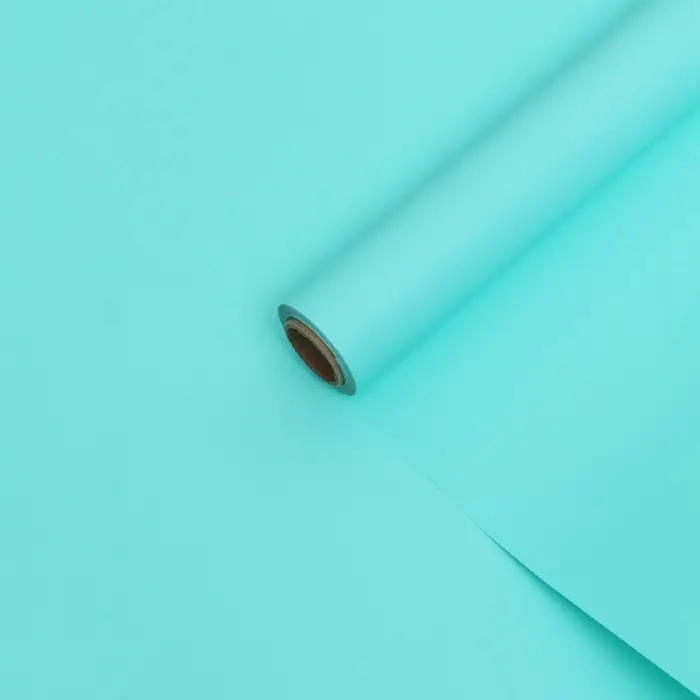 Пленка для цветов тонированная, матовая, бирюза, 0.5&times;10 м, 65 мкм