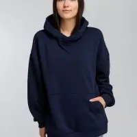Худи оверсайз Kulonga Comfort, темно-синее, размер M/L