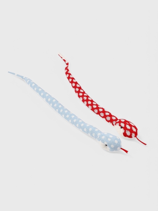 Мягкая игрушка "Змея" снежинки, 57 см, цвет МИКС