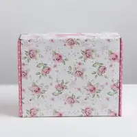 Коробка подарочная складная, упаковка, &laquo;Светись от счастья&raquo;, 27&times;9&times;21 см