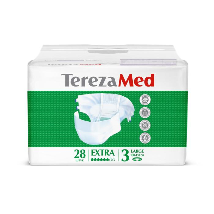 Подгузники для взрослых TerezaMed Extra Large №3, L, 28 шт. Подгузники для взрослых TerezaMed Extra Large №3, L, 28 шт.