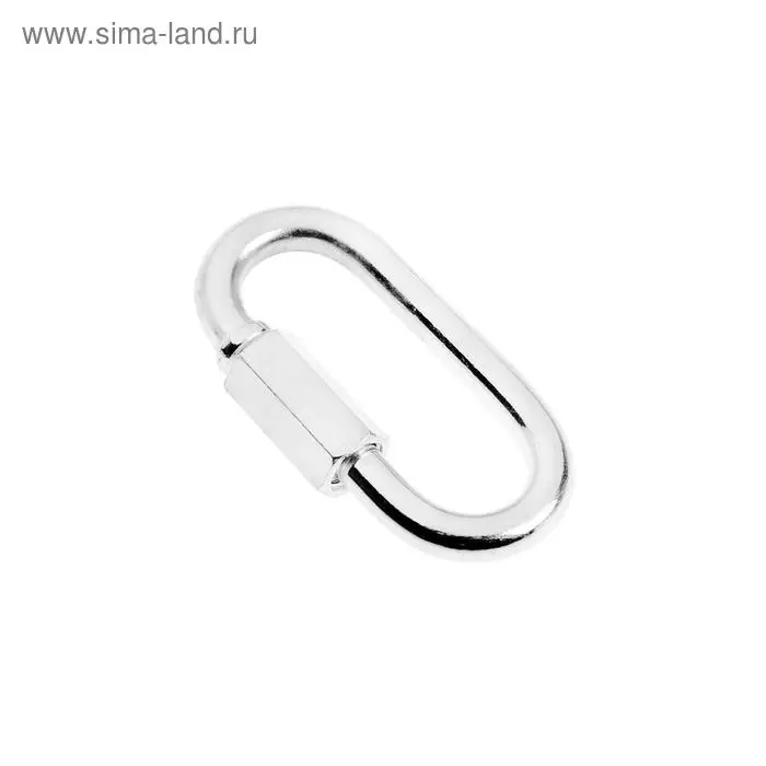 Карабин винтовой ТУНДРА krep, М6, оцинкованный, 1 шт. Карабин винтовой ТУНДРА krep, М6, оцинкованный, 1 шт.