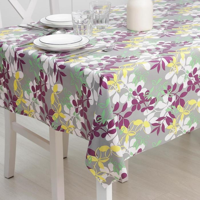 Клеёнка на стол на тканевой основе Доляна «Листья», рулон 20 метров, ширина 137 см, общая толщина 0,22 мм Клеёнка на стол на тканевой основе Доляна «Листья», рулон 20 метров, ширина 137 см, общая толщина 0,22 мм