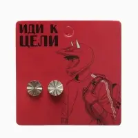 Серьги металл &laquo;Пусеты&raquo; стальные, линии, цвет серебро