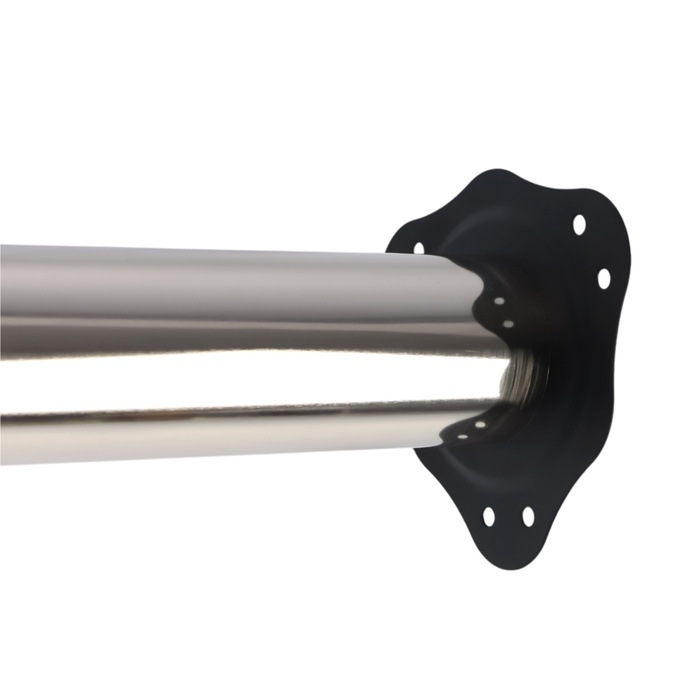 Опора мебельная, барная, ТУНДРА, 60х820 мм, цвет сатин никель Опора мебельная, барная, ТУНДРА, 60х820 мм, цвет сатин никель