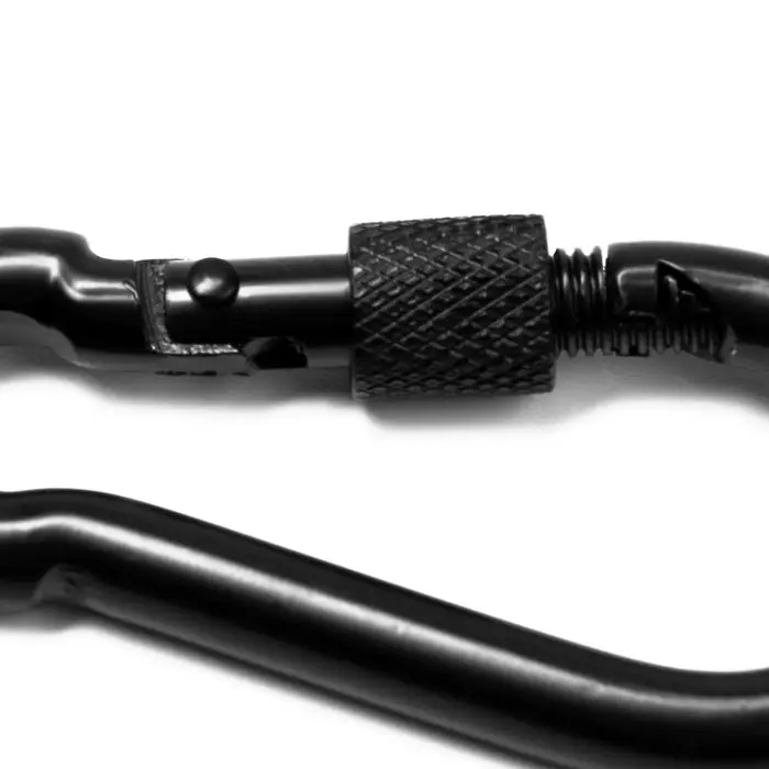 Карабин монтажный с фиксатором ТУНДРА krep, DIN5299D, 7×70 мм, черный, 1 шт. Карабин монтажный с фиксатором ТУНДРА krep, DIN5299D, 7×70 мм, черный, 1 шт.