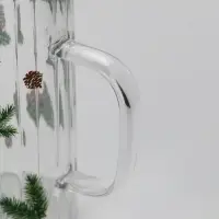 Кружка стеклянная «Шишки», 350 мл Кружка стеклянная «Шишки», 350 мл